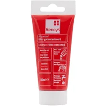 Ultra Geconcentreerde Kleurstof Voor Verf Sencys Rood 50ml