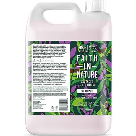 Faith in Nature Lavendel & Geranium Shampoo - 5L