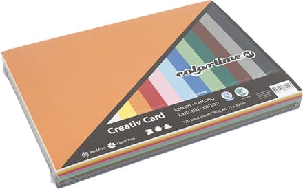 Creativ Company Colored Cardboard A4 12 x 10 Sheets