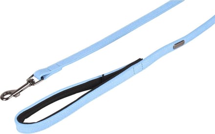 Hond Looplijn met neopreen Leza Blauw 1m 15mm