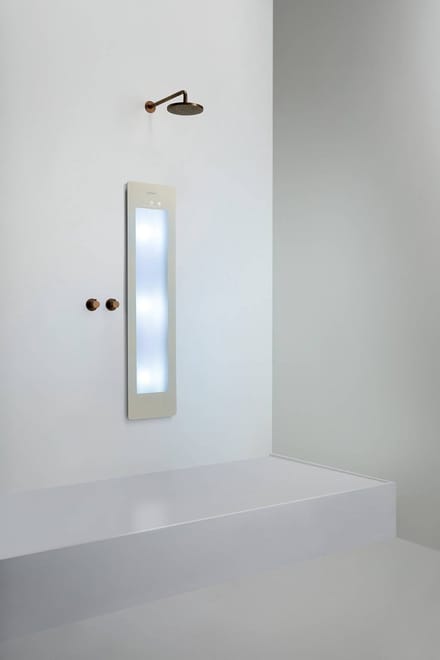 Sunshower Plus M inbouw met infrarood en UV-licht sand white