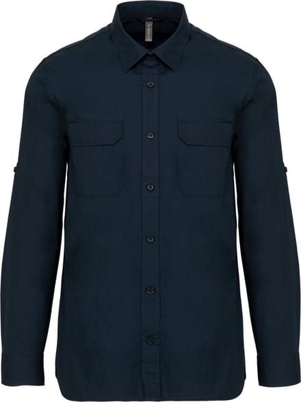 Kariban Overhemd safari lange mouwen K590 - Navy - M