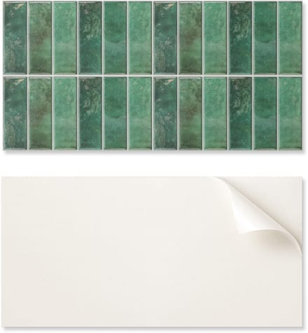 Zelfklevend vinylpaneel met decoratieve print, 100x50 cm, verticale tegels