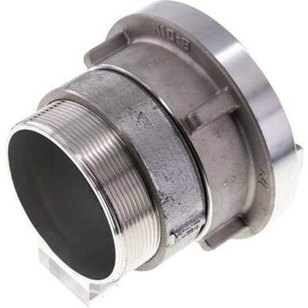 75-B (89 mm) Gesmeed Aluminium Storz-koppeling G 3'' Buitendraad Draaibaar