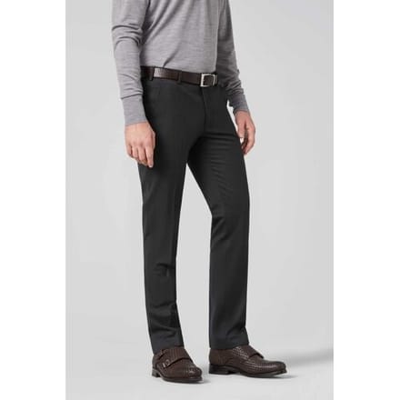 Meyer Broek Roma Fine Gabardine Wool 4-Way-Stretch Antraciet / male