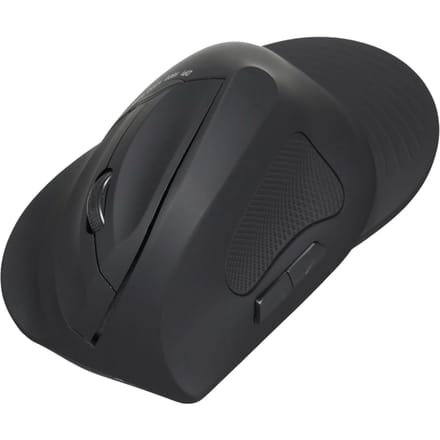 Souris optique sans fil 2.4G, verticale, 6 touches, ergonomique, pour bureau, avec 3 vitesses DPI réglables noir