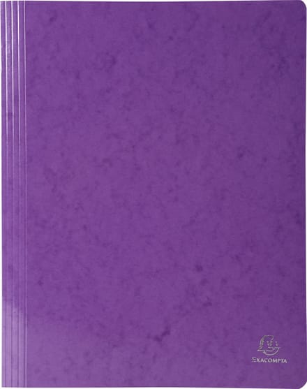 Exacompta 25x Snelhechtmap IDERAMA® in gelamineerd glanskarton 355gm2 - A13 - Purper - 380812B