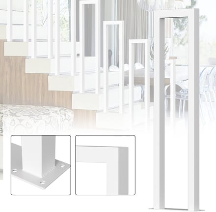 Leuning 55cm Ijzer Leuning Buiten & Binnen Trap Leuning Trap Balkon Balustrade Wit