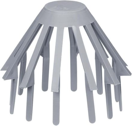 Bladvanger voor dakgoot van PVC 75mm grijs