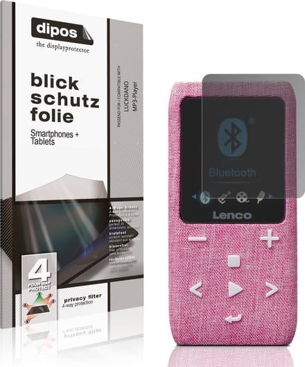 dipos – Matte Privacy Screenprotector geschikt voor LUCKDANO MP3-Player | Anti-Spy Beschermfolie