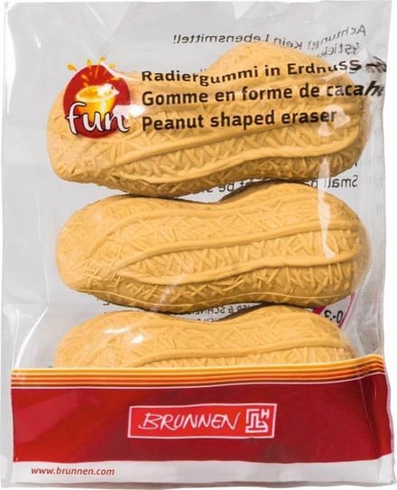 Brunnen Gum Pinda 4 X 1,5 Cm Junior Bruin 3 Stuks
