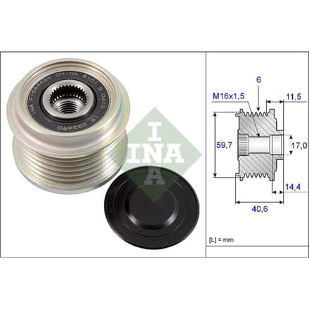 Schaeffler Ina Generator vrijloop INA 535 0227 10