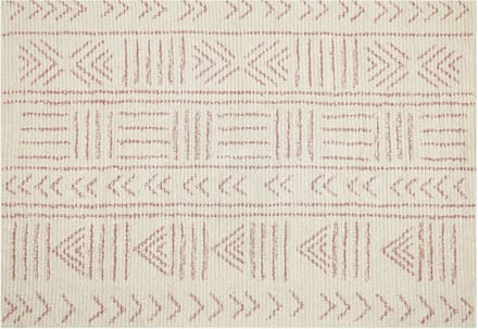 EDIRNE - Laagpolig vloerkleed - Beige - 140 x 200 cm - Katoen