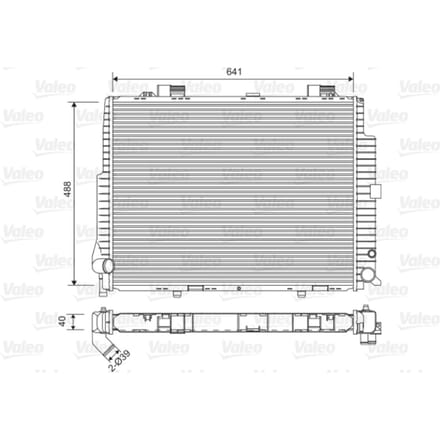 Radiator, motorkoeling VALEO 734796