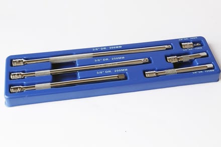 Verlengstukkenset 3/8" 6-delig