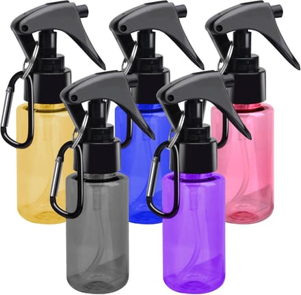 Famanu – Mini spuitflessen set van 5, 60 ml, draagbare verstuivers voor alcohol en reiniging