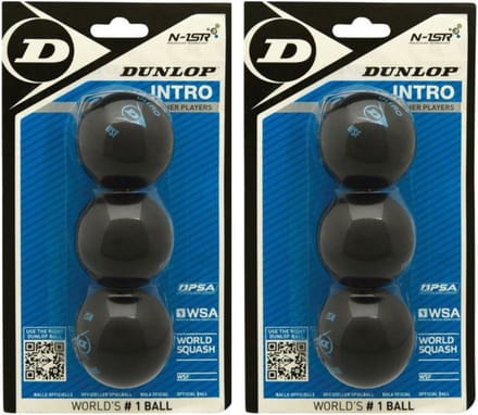 Dunlop Intro Squashbal 2x3 Bal Blister Default
