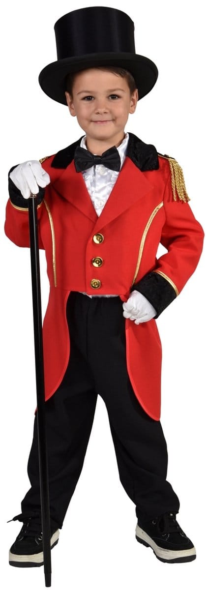 Magic Design Verkleedjas Circus Directeur Junior Rood Mt 164