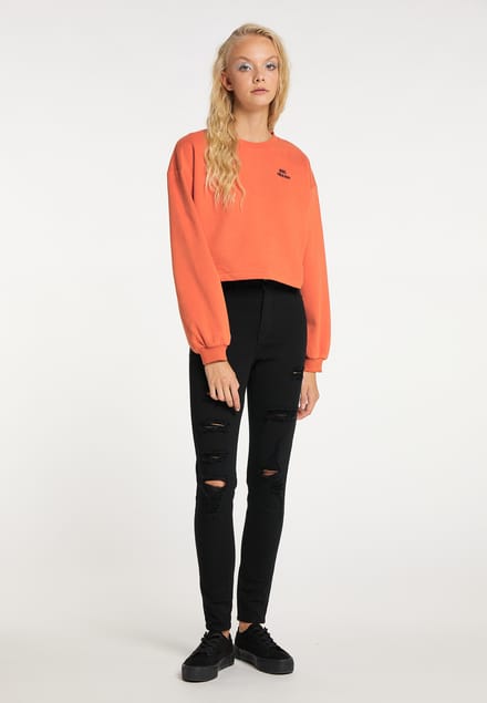 Mymo Sweatshirt Dames oranje
