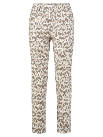 Enkellange Slim Fit -7/8-broek Van Peter Hahn beige