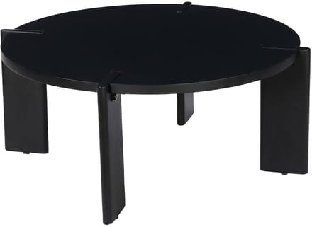 sweeek - Ronde salontafel in massief hout 80cm - reva