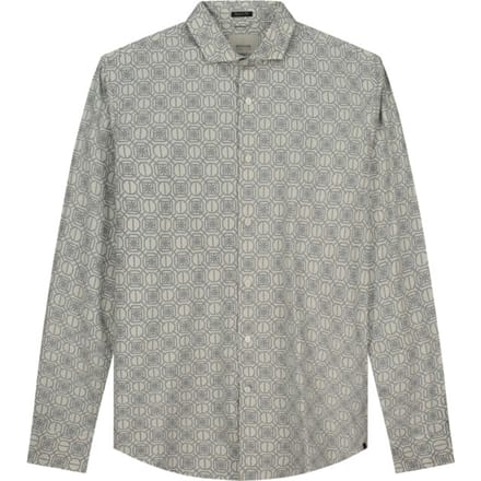 Dstrezzed Ds_nathan Aop Shirt Spots Silver Birch Größe: M | Casual hemden Outlet | Herren | Grau