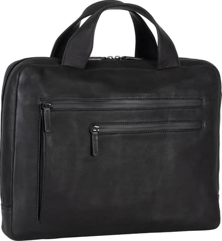 Leonhard Heyden Den Haag laptoptas 1-vaks 13 inch - Zwart