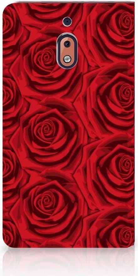 Nokia 2.1 2018 Smart Cover Red Roses