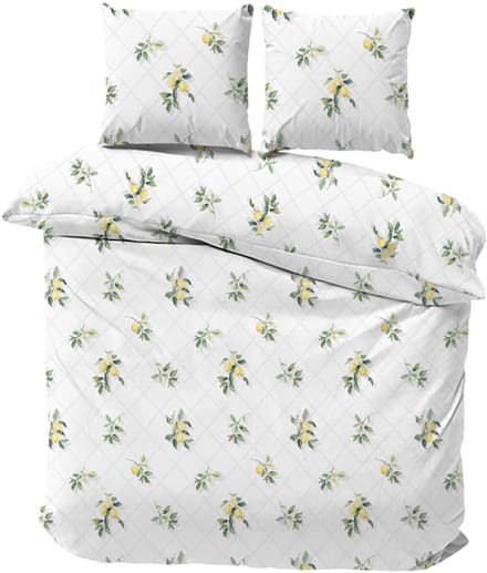 iSleep Dekbedovertrek Saar - Eenpersoons - 140x200/220 cm - Wit