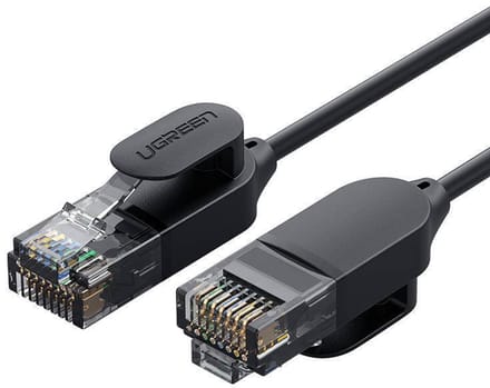 Ugreen Nw122 Ethernet Rj45-Netwerkkabel, Cat.6A, Utp, 1,5 M (Zwart)