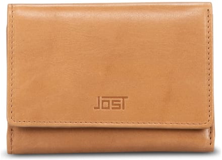 JOST Leren portemonnee Rana Wallet Cognac Lichtbruin