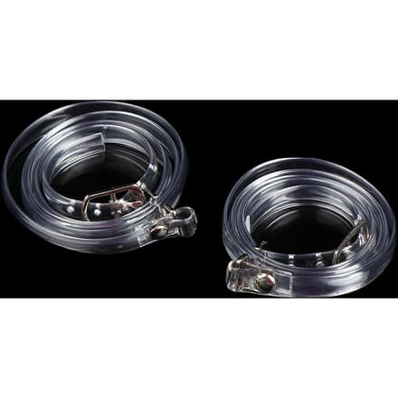 1 Paar Schoenaccessoires Onzichtbare Elastische Siliconen Transparante Veters Bandjes black