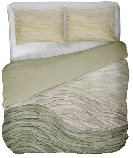 Kayori Zaki Dekbedovertrek - Extra breed - 260x200/220 cm - Groen