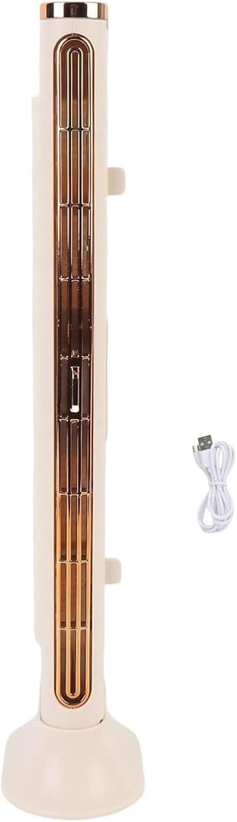VHV - Torenventilator - bladloze torenventilator usb - USB oplaadbaar - voor bureau, slaapkamer, studentenkamer