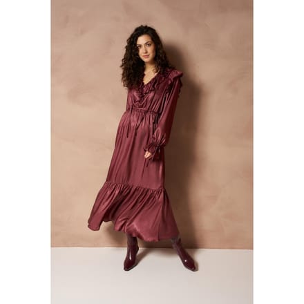 Jurk Izla - Maxi Boho | Brick Red