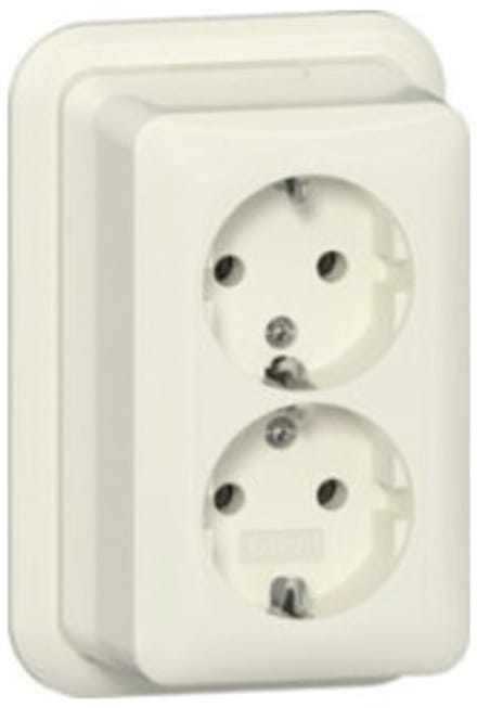 Gira Dubbele Wandcontactdoos Met Randaarde - 16 A - 250 V