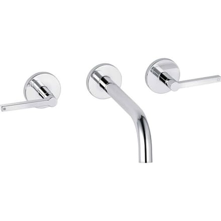 Kludi NOVA FONTE Puristic 3-hole basin mixer for wall mounting 201440515