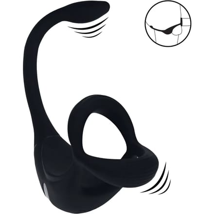 Levelz - Afstandsbediening Vibrerende Siliconen Tri O Cockring met Prostate Stimulator