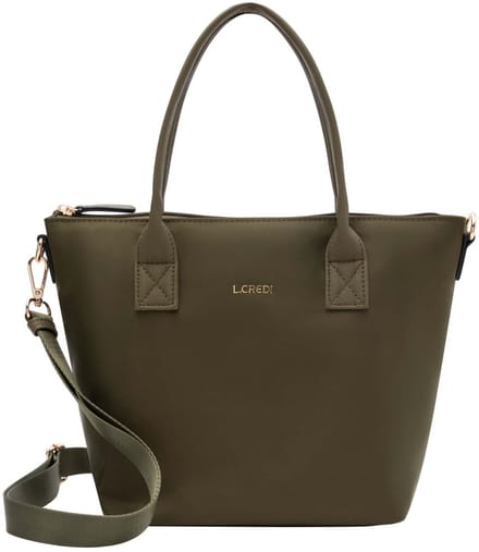 L.CREDI handtas schoudertas Pura Handbag Olive olijfgroen
