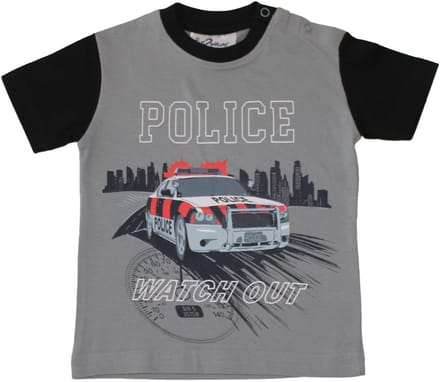 Fun2Wear - Shortama Police - Grijs - Maat 104 -