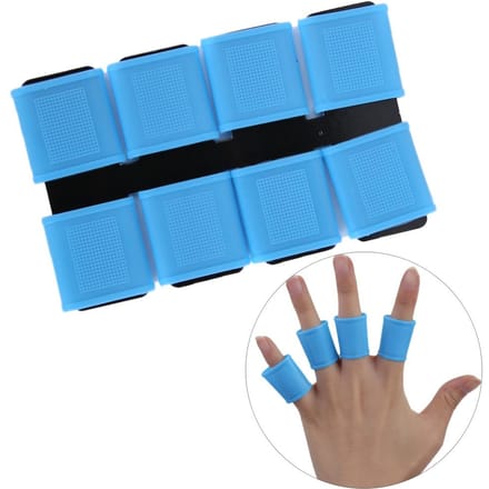 8 Stuks Siliconen Antislip Elasticiteit Golfer Swing Grip Golf Vingerband Cover Sets(groen)