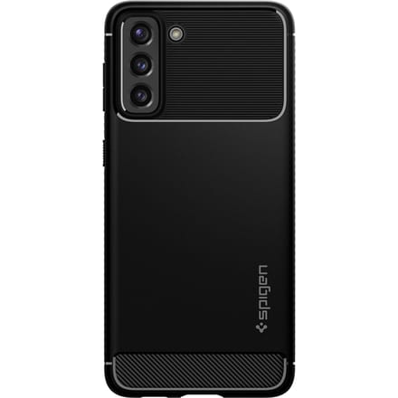 Spigen Rugged Armor Backcover voor de Samsung Galaxy S21 - Zwart