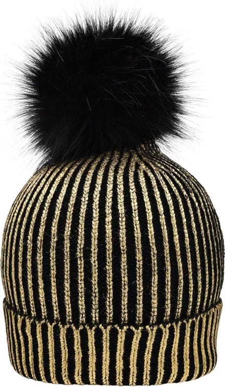 Myrtle Beach Vrouwen/dames Metalen Beanie (Goud/Zwart)