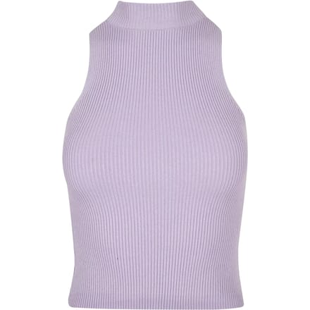 Urban Classics - Short Rib Knit Turtleneck Mouwloze top - 3XL - Pastelpaars