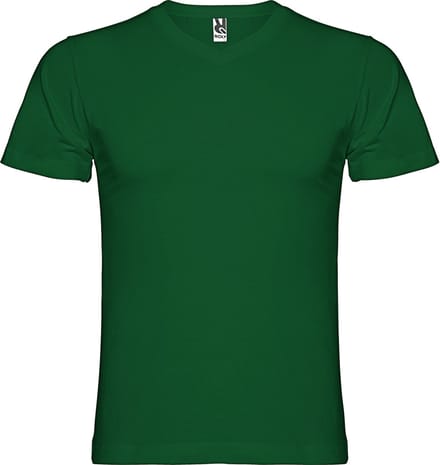 Flesgroen T-shirt 'Samoyedo' met V-hals merk Roly maat L