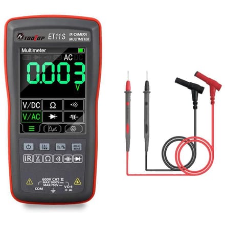 2in1 Digitale Warmtebeeldcamera Multimeter 2,8 inch Kleurendisplay 90*120 Thermische Beeldvorming Pixel 6000 ET11S veelkleurig