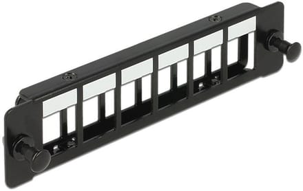 Mounting Panel voor 6 Keystone modules / zwart
