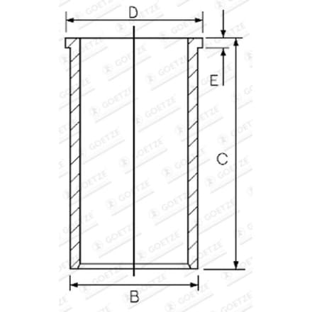 Goetze Engine Voering, cilinderkop GOETZE 14-024100-00