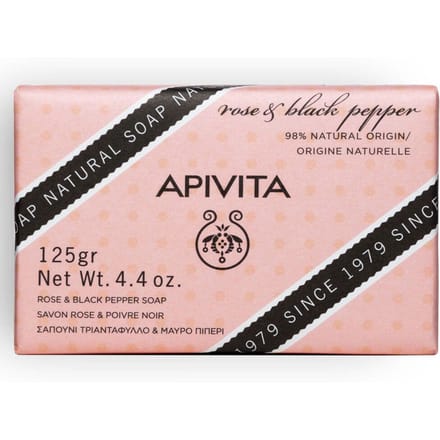 Apivita Rose & Black Pepper Natural Soap 125 Zeep