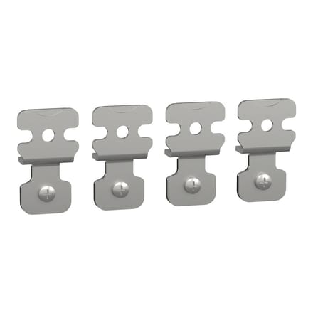 Schneider Electric NSYAEFPFSC Satz (4Stk.) Stahl Set, 4 wandbevestigingslipjes van staal. Voor loop. Spacial S3D 1 stuk(s)
